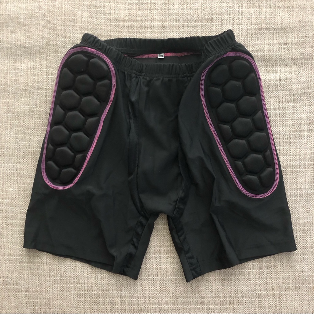 Ohmotor 3d Padded Protective Shorts Hip Butt Pad Women’s 2x Ski Skate Snowboard